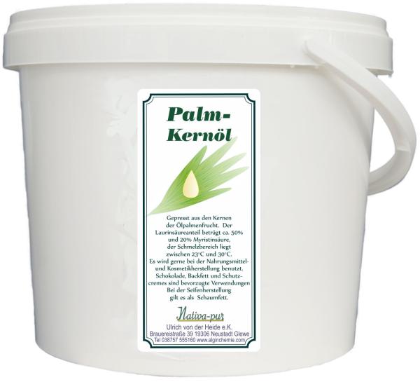 Palmkernöl raffiniert 5 Liter Eimer rein natürlich Friteusenfett Laurinsäure